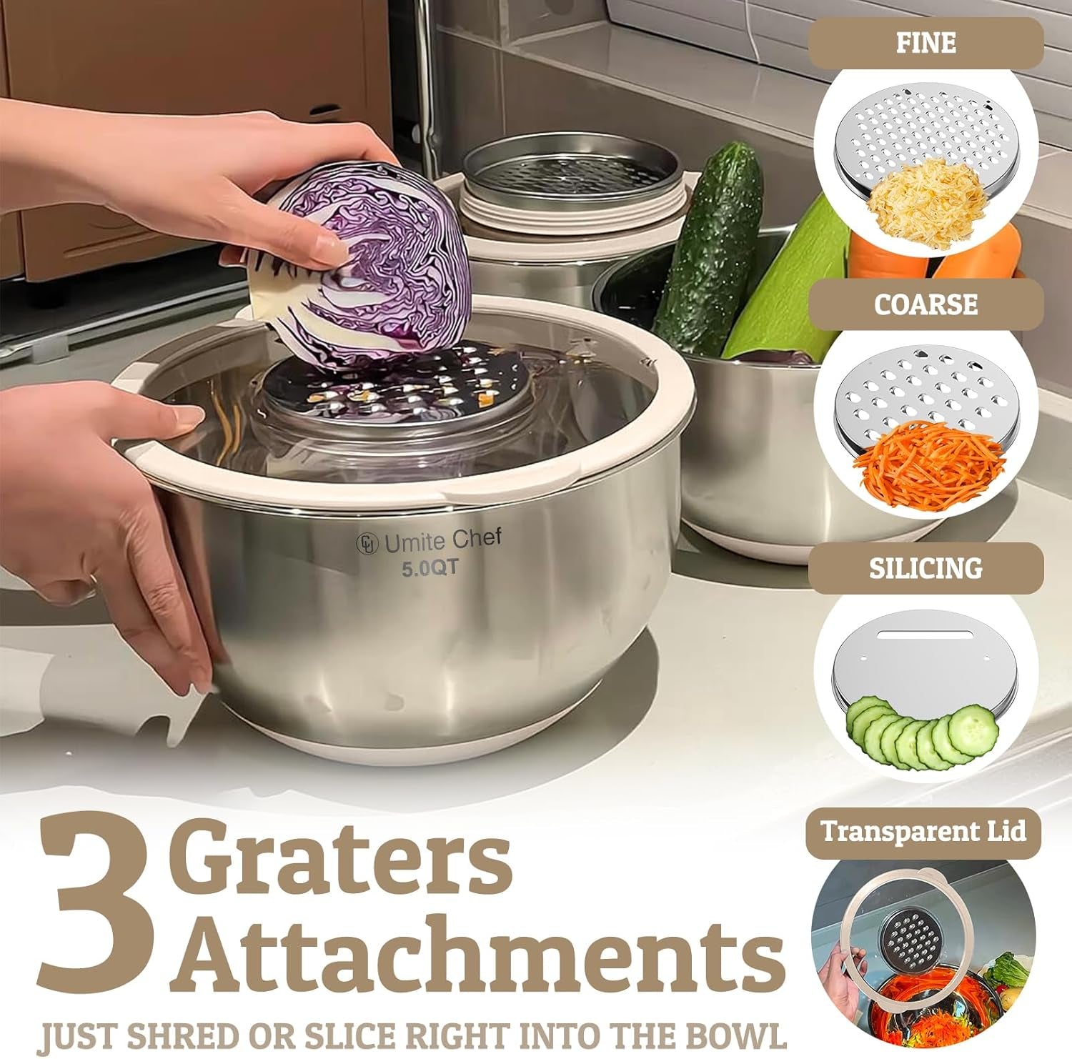 mixing-bowles-set-with-lids-set-warp-proof-tpr-as-lids-stainless-steel-mixing-bowl-with-3-graters-measuring-lines-non-slip-bowls-for-baking-prep-airtight-food-storage-khaki-5-3-2-1-5-0-63qt