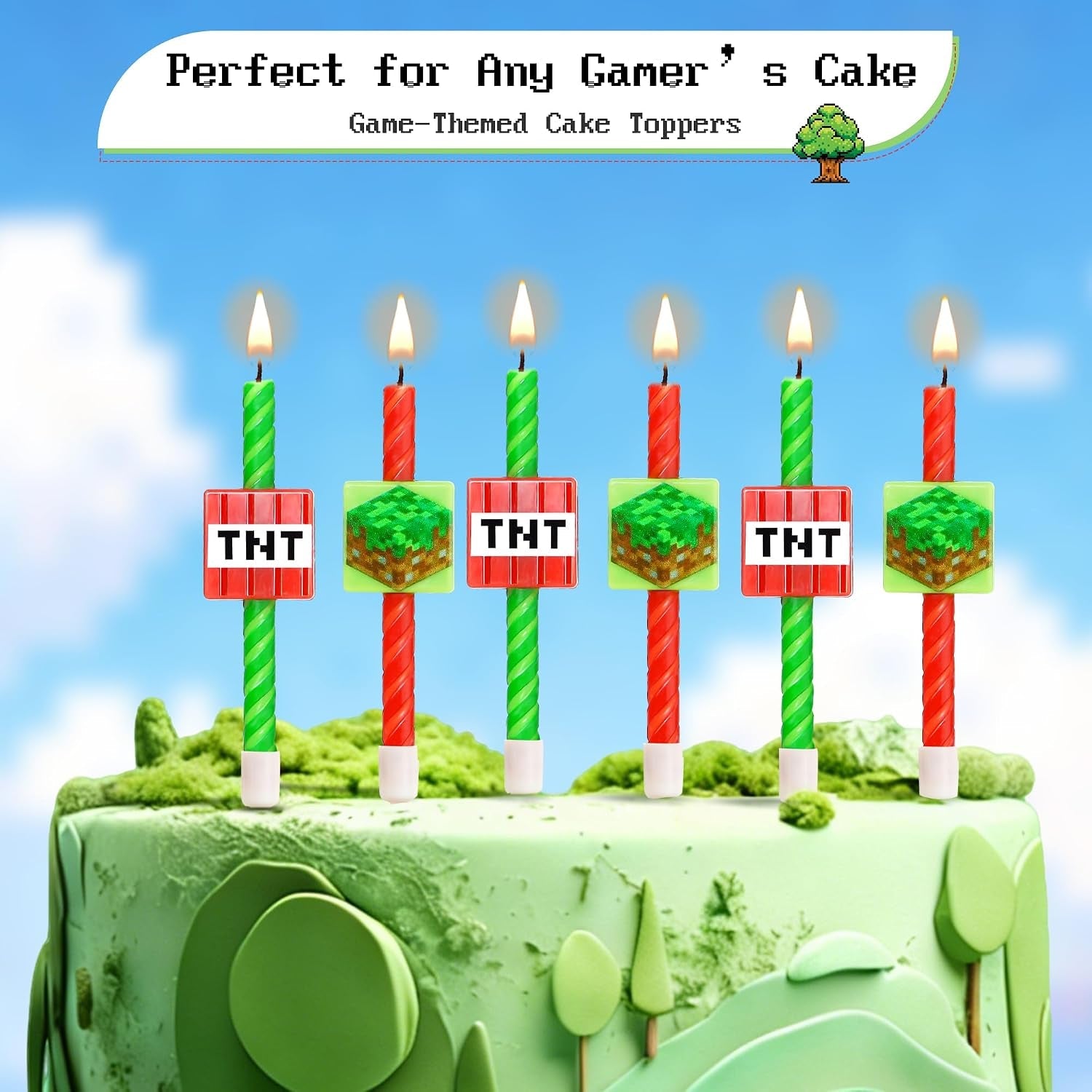 pixel-miner-birthday-candles-for-miner-crafting-birthday-party-decorations-pixel-game-party-supplies-themed-mine-pixel