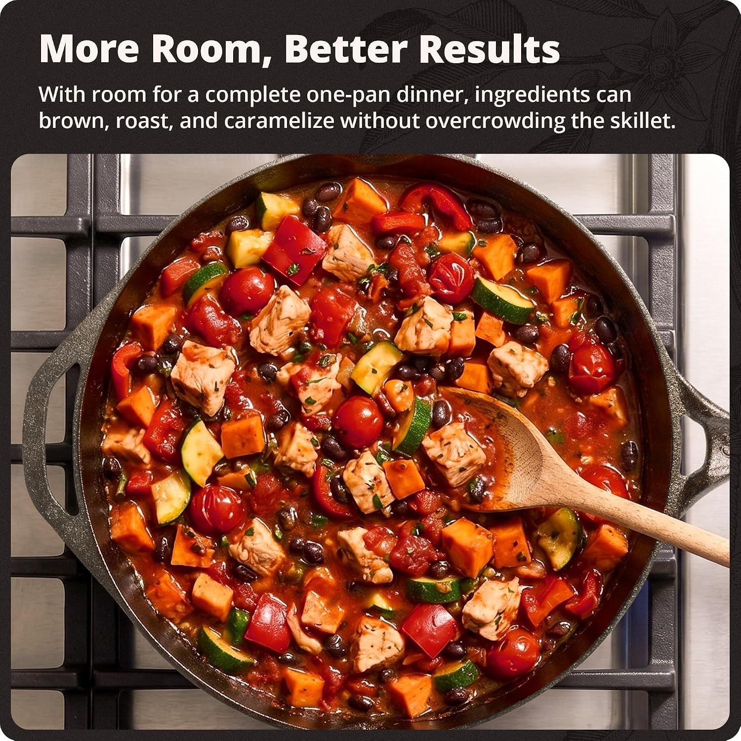 12-cast-iron-skillet-smooth-surface-nonstick-like-release-polished-precision-milled-100-organic-flaxseed-oil-no-synthetic-coating-oven-grill-induction-ready-pre-seasoned