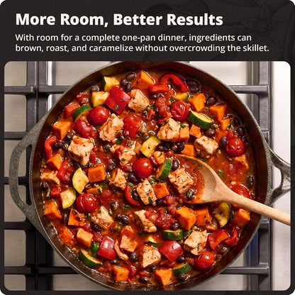 12" Cast Iron Skillet, Smooth Surface, Nonstick-Like Release | Polished & Precision-Milled, 100% Organic Flaxseed Oil, No Synthetic Coating, Oven, Grill, Induction Ready, Pre-Seasoned5