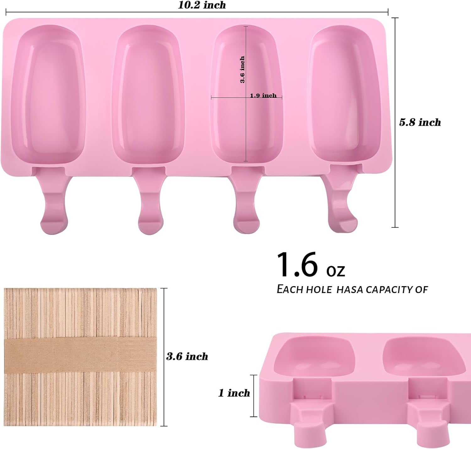popsicle-silicone-molds-set-2-pcs-ice-cream-moldstandard-size-pink-with-50-wooden-sticks-for-cake-pop-ice-pop-cakesicles