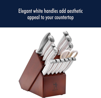 Henckels Statement 15-Pc Knife Set, Razor-Sharp, German Engineered, White | Informed by 100+ Years of Mastery. Dishwasher Safe, Comfortable Grip Ideal for Everyday Cooking. High Quality Stainless Steel5