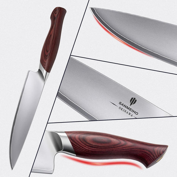 Chef Knife 8 Inch, High Carbon 10Cr15Mov Stainless Steel6