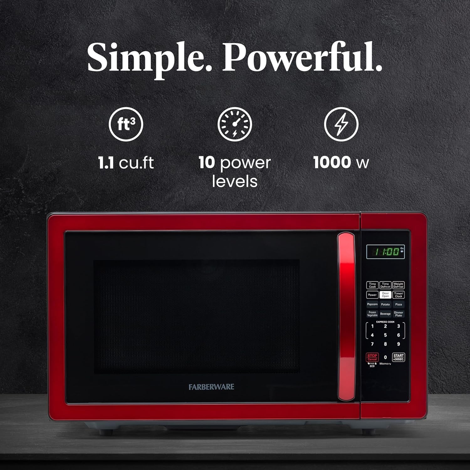 1-1-cu-ft-countertop-microwave-oven-1000-watts-power-auto-cook-settings-defrost-easy-clean-and-child-safety-lock-metallic-red