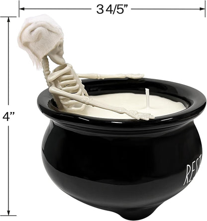 Halloween Decorations Indoor - Cute Skeleton Candles Decor3