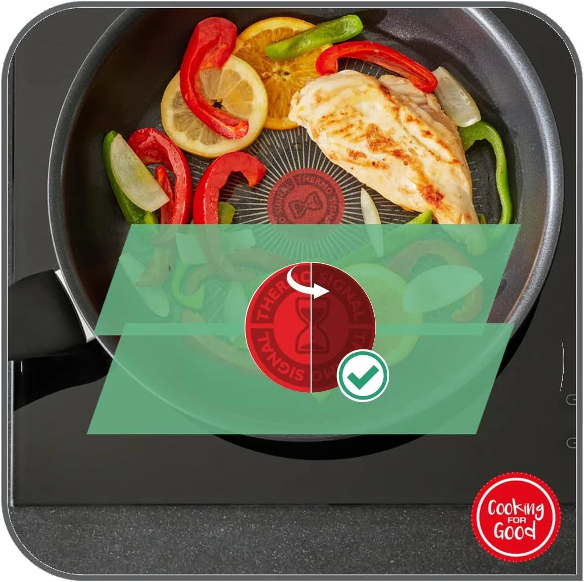 tefal-c38819-hard-titanium-essential-wok-pan-28-cm-non-stick-coating-with-titanium-particles-thermal-signal-temperature-indicator-dishwasher-safe-made-in-france-black