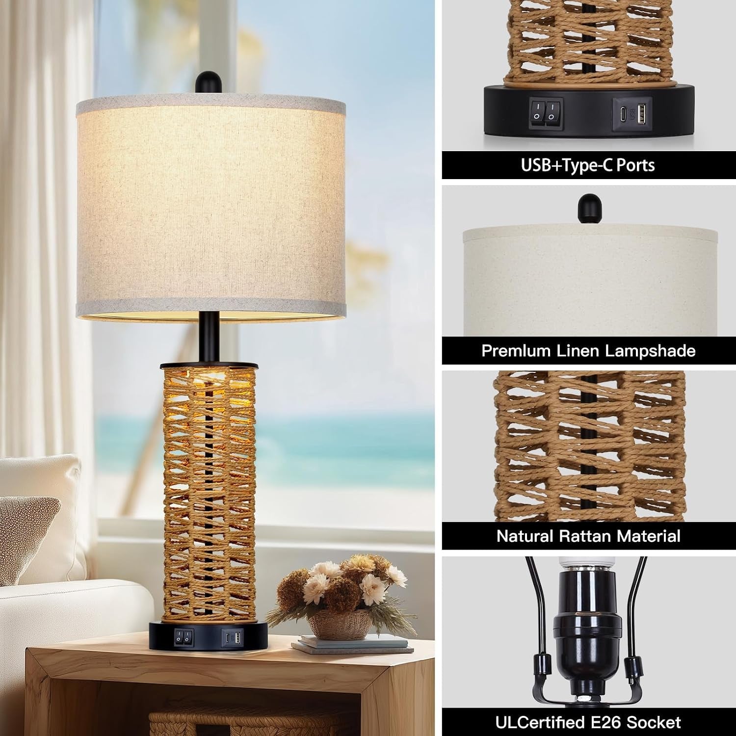 27-boho-rattan-table-lamps-set-of-2-coastal-bedside-lamp-with-night-light-woven-wicker-bedroom-nightstand-lamps-with-usb-a-c-charging-port-tall-farmhouse-lamp-for-living-room-end-table