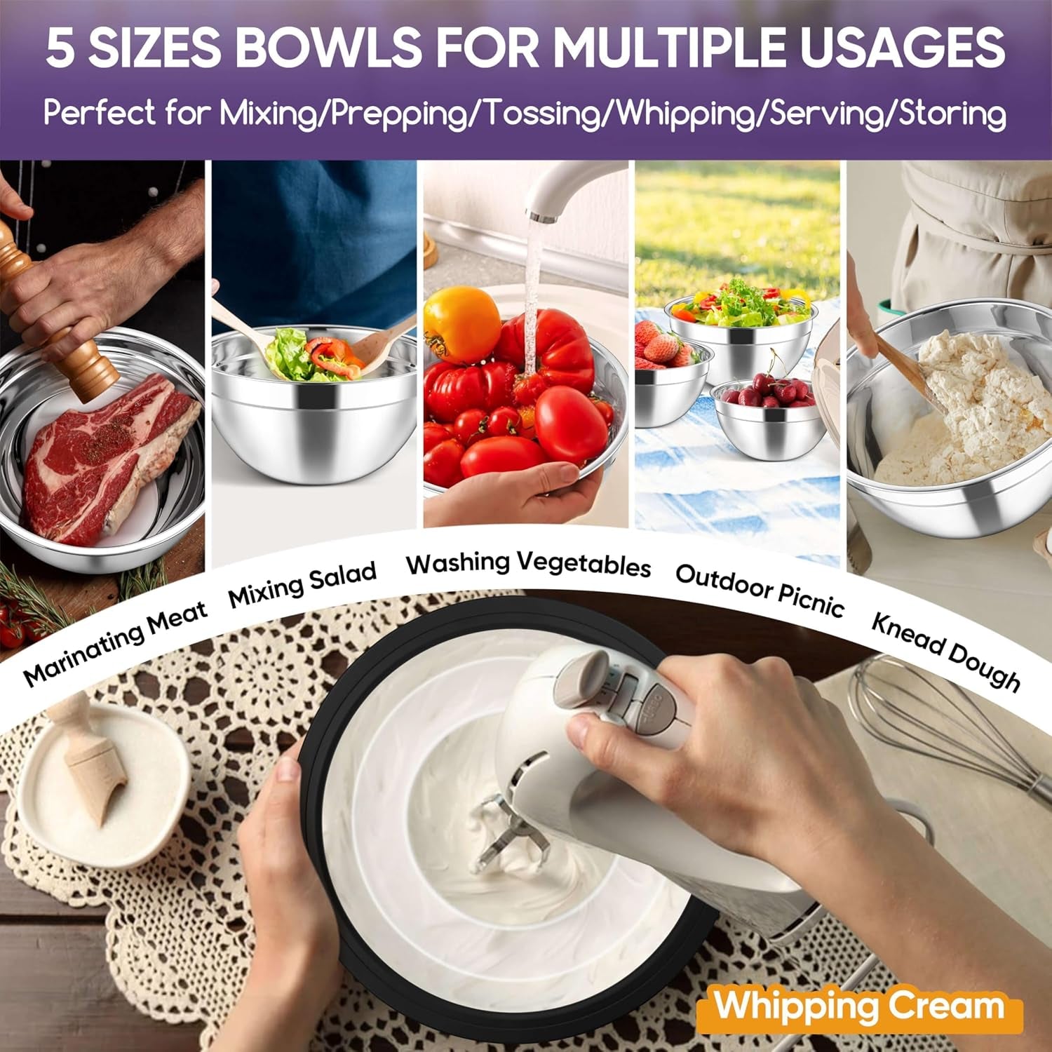 5-piece-mixing-bowls-with-visible-lids-3-grater-attachments-stainless-steel-salad-serving-bowls-for-kitchen-4-6-3-5-2-5-2-1-5-qt-ideal-for-prepping-cooking-black