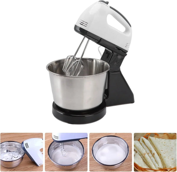 Electric Stand Mixer, Household Automatic Mixer Time Saving Lightweight 50 to 60Hz Multipurpose US Plug 110V with Handle for Stirring5