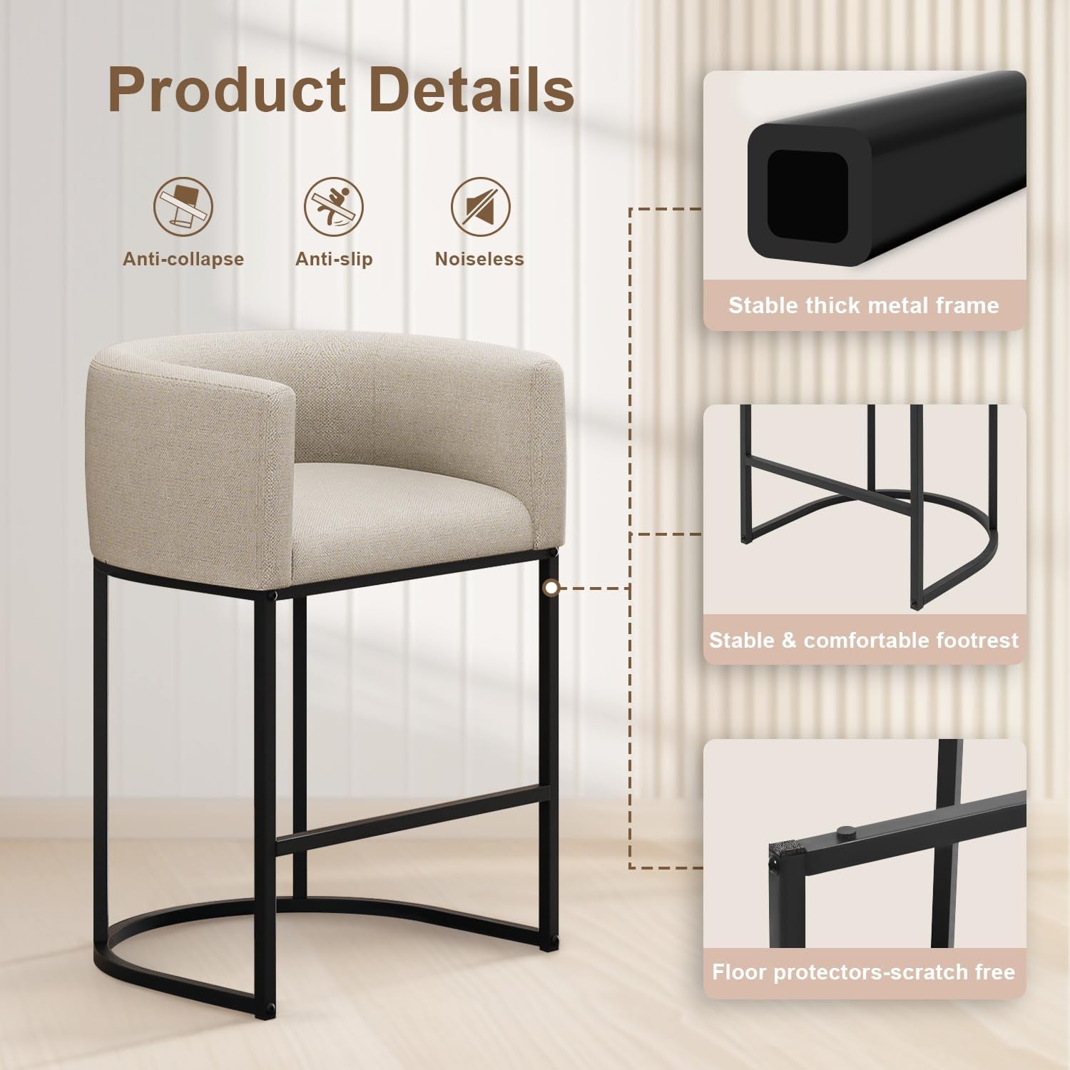 26-h-counter-height-bar-stools-set-of-2-modern-barrel-counter-stools-with-backrest-and-arms-linen-fabric-upholstered-accent-barstools-for-kitchen-island-support-450-lbs-beige