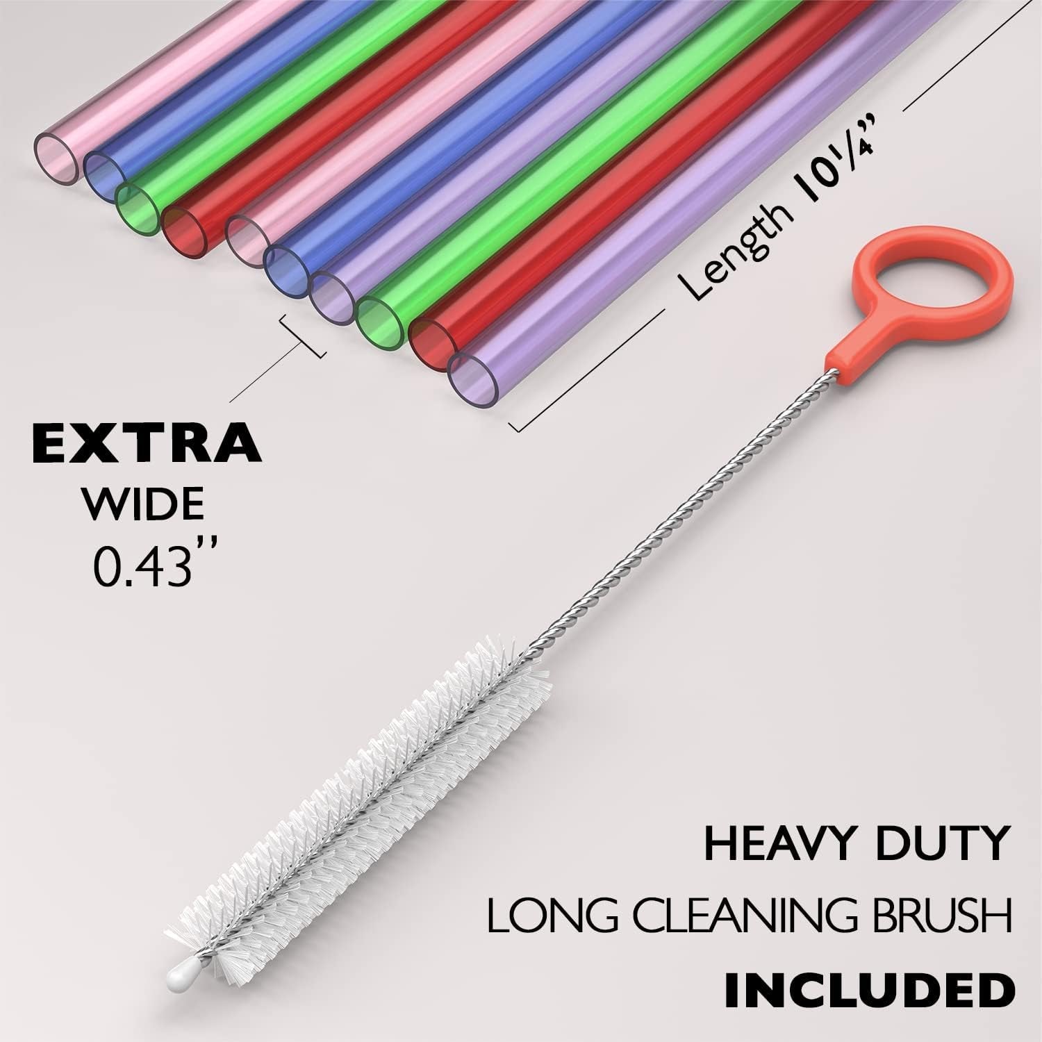 10-extra-wide-long-reusable-hard-plastic-drinking-straws-cleaning-brush-fat-thick-large-jumbo-straws-for-smoothies-milkshakes-thick-drinks-assorted-dishwasher-safe-bpa-free