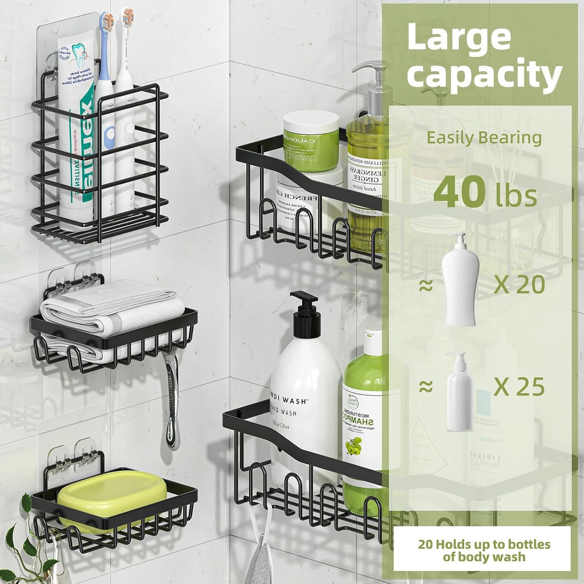 shower-caddy-5-pack-stainless-steel-shower-shelves