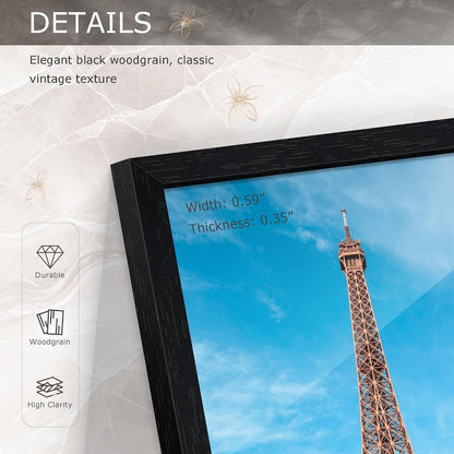 8X10 Picture Frame Set of 5, Black Frames 8X10 for Tabletop Display4