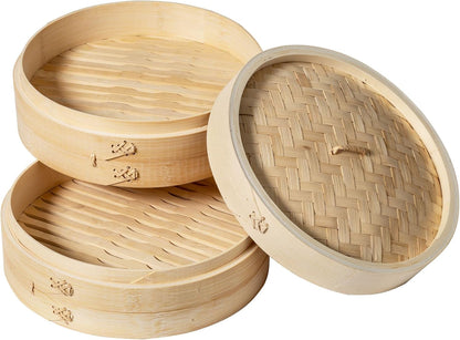 Joyce Chen 2-Tier Bamboo Steamer Baskets, 10-Inch3