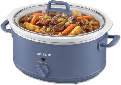 Slow Cooker - 7 Quart Removable Ceramic Pot, Manual Controls with 3 Temperature Settings, Dishwasher Safe Crock and Glass Lid, Lavender1