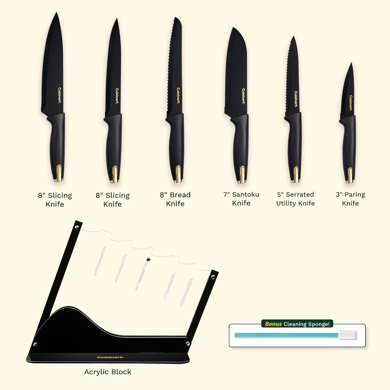 advantage-nonstick-ceramic-coated-knife-set-7-piece-acrylic-block-stainless-steel-knives-for-precise-cutting-durable-kitchen-knife-set-with-ergonomic-handles-g1042-7bg