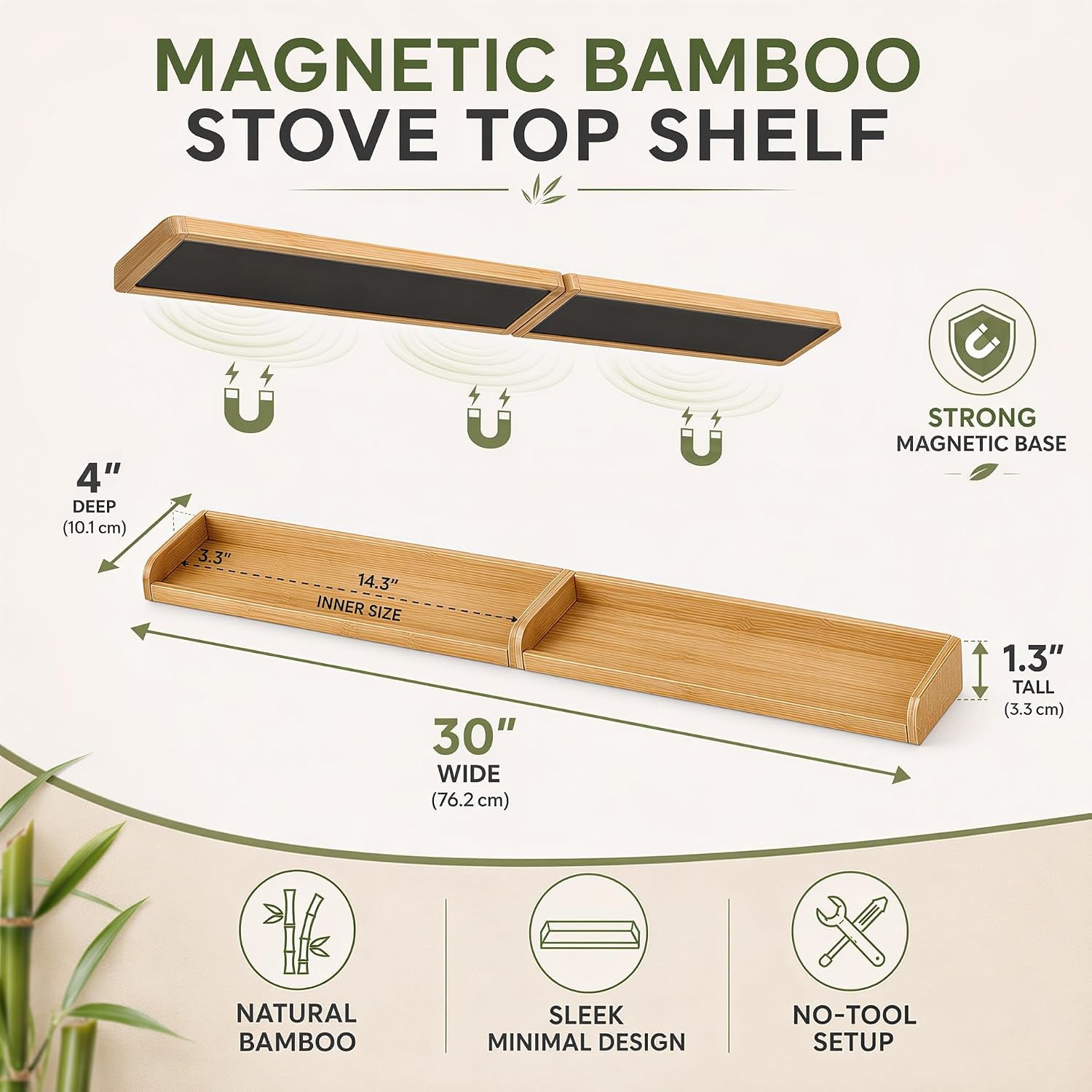magnetic-stove-top-shelf-30-inch-over-the-stove-spice-rack-organizer-for-flat-top-stoves-strong-magnetic-bamboo-kitchen-shelf-space-saving-stove-top-storage-rack-tool-free-installation-natural