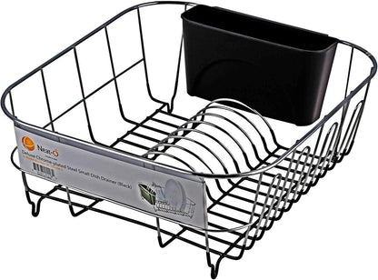 Deluxe Chrome-Plated Steel Small Dish Drainers (Black)8