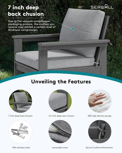 HDPE Outdoor Patio Furniture Set Outdoor Couch4