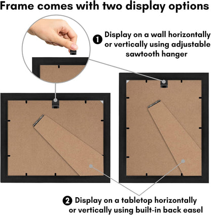 8.5X11 Picture Frame - Engineered Wood - Black5
