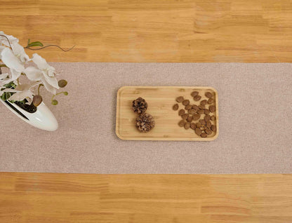 Brown Cotton Table Runner Farmhouse Style Runners (13" X 72")5
