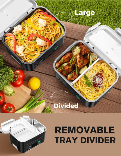 Cordless Electric Lunch Box, Heated Lunch Box for Men with Timer5
