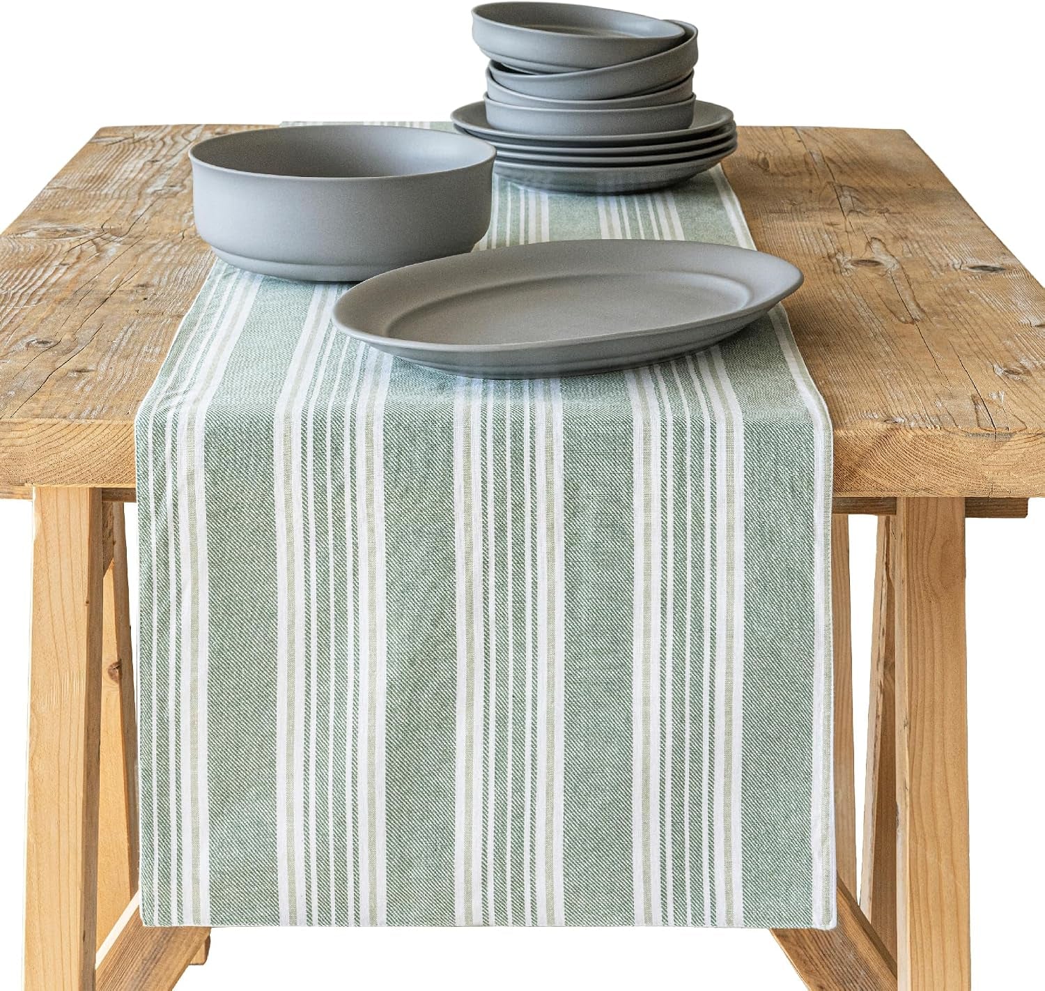 over-back-18x90-woven-striped-table-runner-washable-table-runners-for-a-custom-home-decor-tablescape-coffee-table-dinner-table-living-room-green