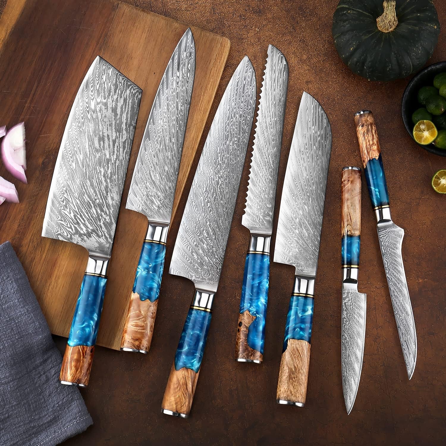 senken-7-piece-damascus-kitchen-knife-set-tsunami-collection-67-layer-japanese-vg10-steel-chefs-knife-cleaver-santoku-bread-boning-more