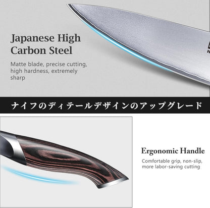 Knife Set with Magnetic Knife Holder, 6PCS Kitchen Knife Sets | Ultra Sharp Professional Japanese High Carbon Stainless Steel Chef Knives Sets with Ergonomic Handle, Perfect Gifts for Chefs3