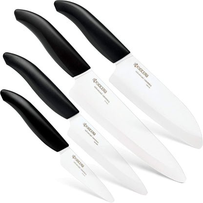 Revolution 4-Pc Ceramic Knife Set: Chef’S, Santoku, Utility&Paring1