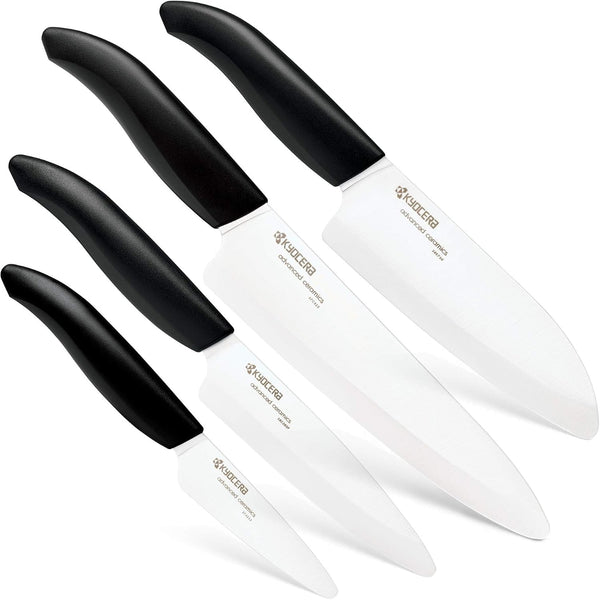 Revolution 4-Pc Ceramic Knife Set: Chef’S, Santoku, Utility&Paring1