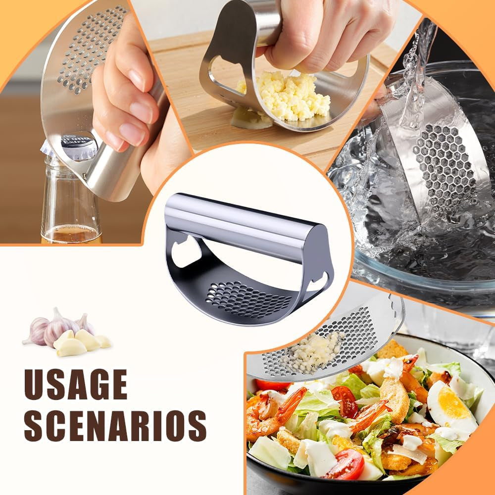garlic-press-rocker-2024-new-stainless-steel-garlic-mincer-garlic-crusher-with-peeler-new-innovative-garlic-chopper-with-peeler-and-scraper-for-smash-garlic-black-1pcs