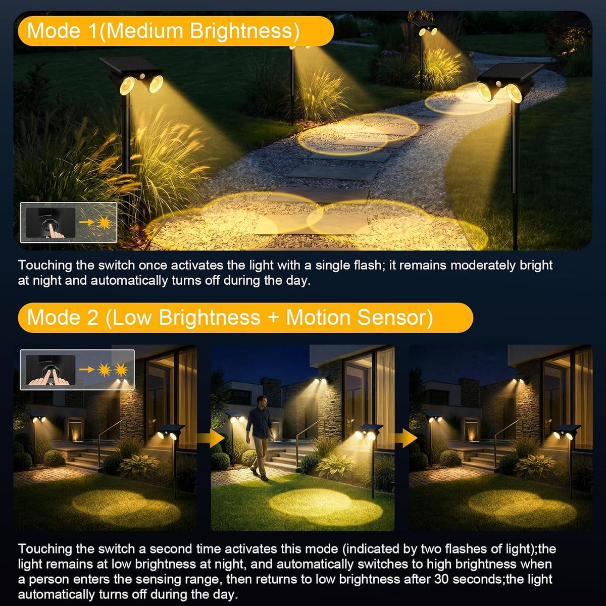 solar-lights-outdoor-waterproof-dual-heads-adjustable-solar-spot-lights-outdoor-2-in-1-motion-sensor-solar-powered-spotlight-landscape-lighting-for-garden-yard-pathway-4-pack-warm-light
