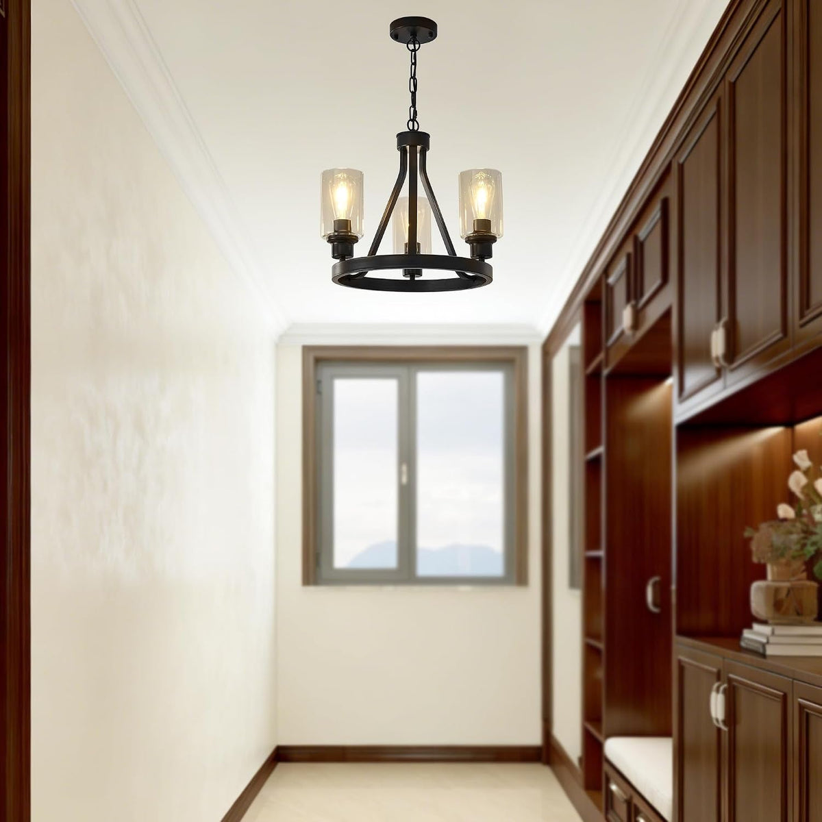 bronze-chandelier-farmhouse-chandelier-lighting-round-3-lights-with-glass-shade-ceiling-hanging-vintage-rustic-light-fixture-for-dining-room-living-room-foyer-porch-kitchen-island
