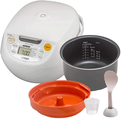 Japan Made Synchro-Cooking 5.5-Cup Micom Rice Cooker and Warmer with 10 Cooking Menu Settings, Stainless Steel Non-Stick Inner Pot and Tacook Cooking Plate, Lets You Cook Rice and Main Dish at the Same Time1