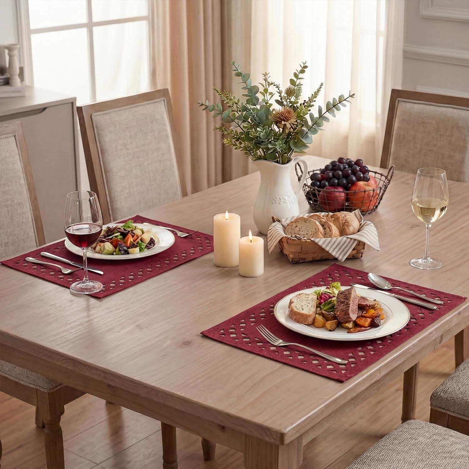 farmhouse-placemats-set-of-4-linen-textured-lattice-cutwork-place-mats-for-kitchen-dining-table-decor-and-outdoor-party-12-x-18-inchs-red