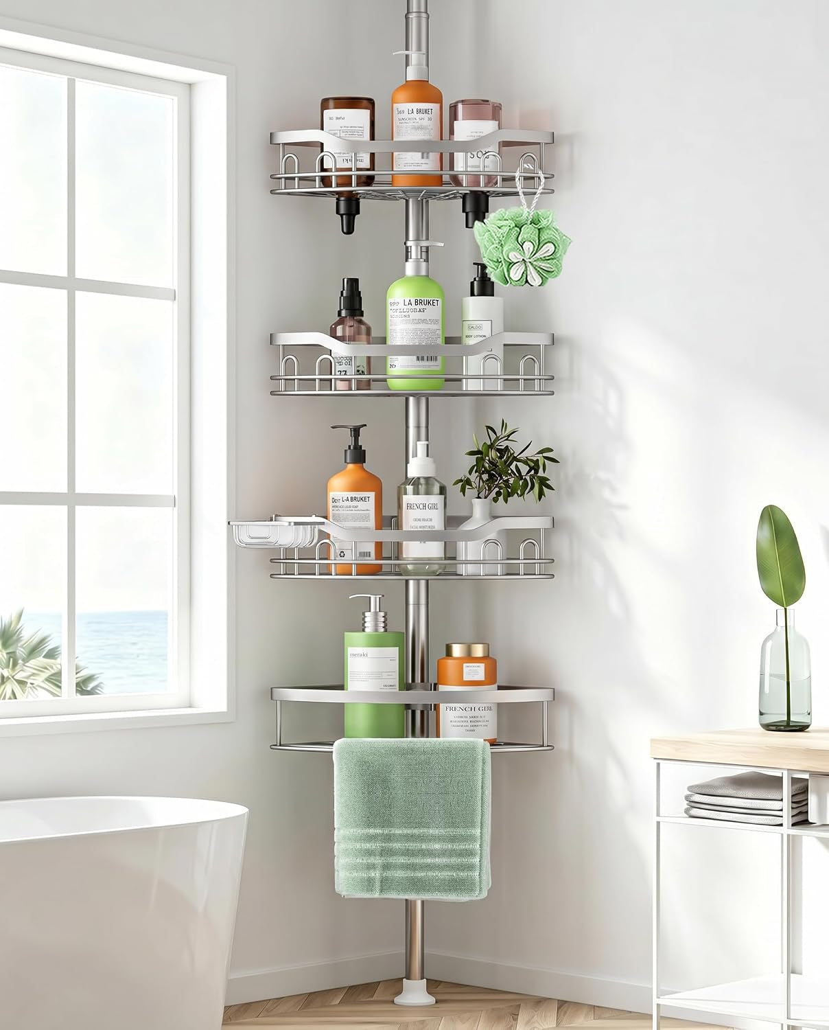 4-tier-adjustable-stainless-steel-corner-shower-caddy-tension-pole
