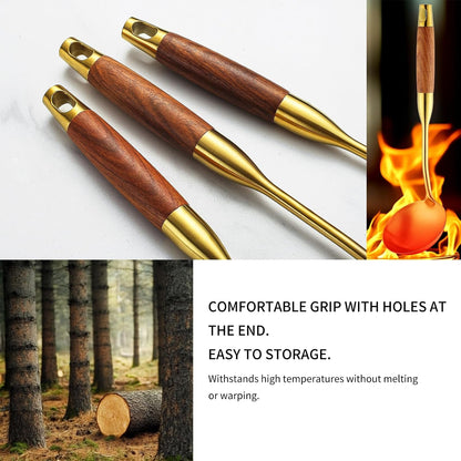 18/10 Stainless Steel Kitchen Utensils Set,6 Piece Cooking Utensils with Wood Handle,Heat Resistant Kitchen Tool Set with Spatula, Spoon, Ladle, Skimmer, Slotted Spoon, Pasta4