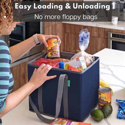 Reusable Grocery Bags (3 Pack) – Heavy Duty Shopping Bags, Blue8