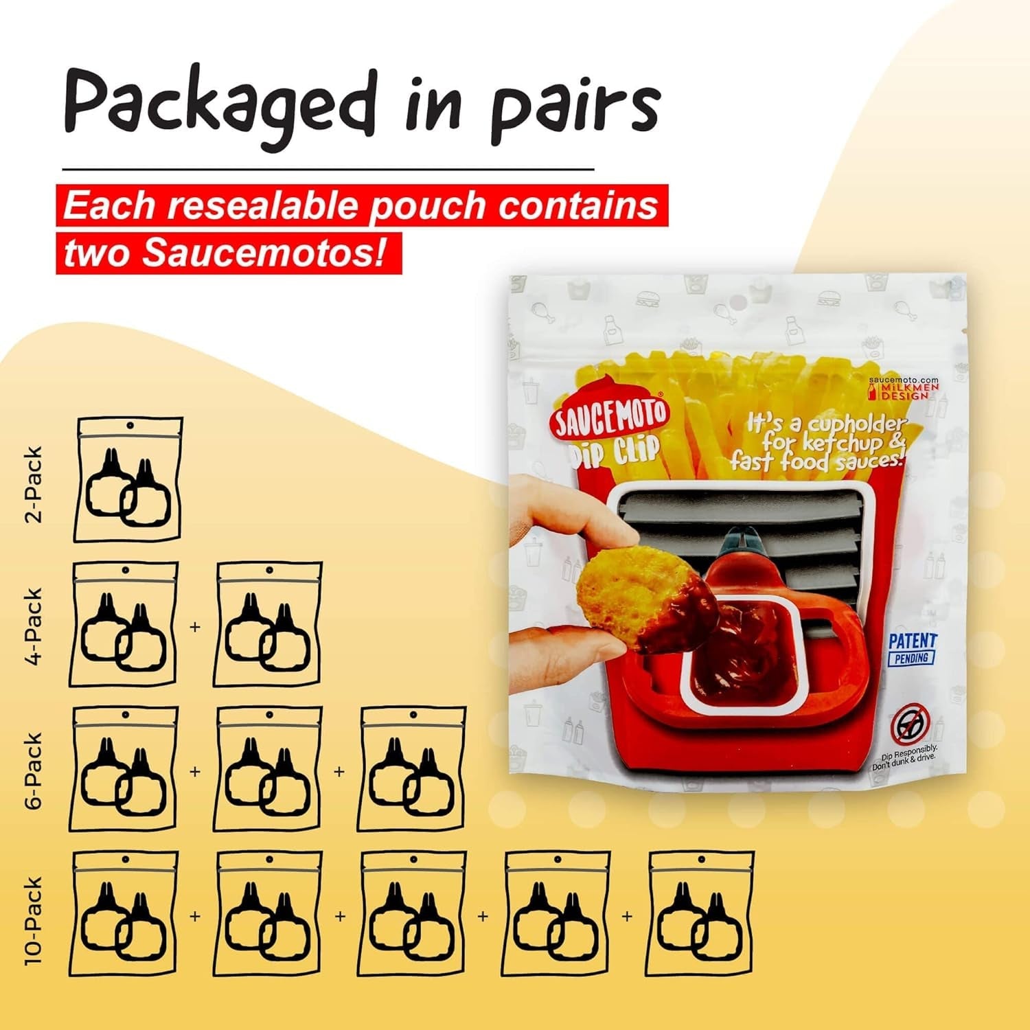 dip-clip-an-in-car-sauce-holder-for-ketchup-and-dipping-sauces-as-seen-on-shark-tank-2-pack-black