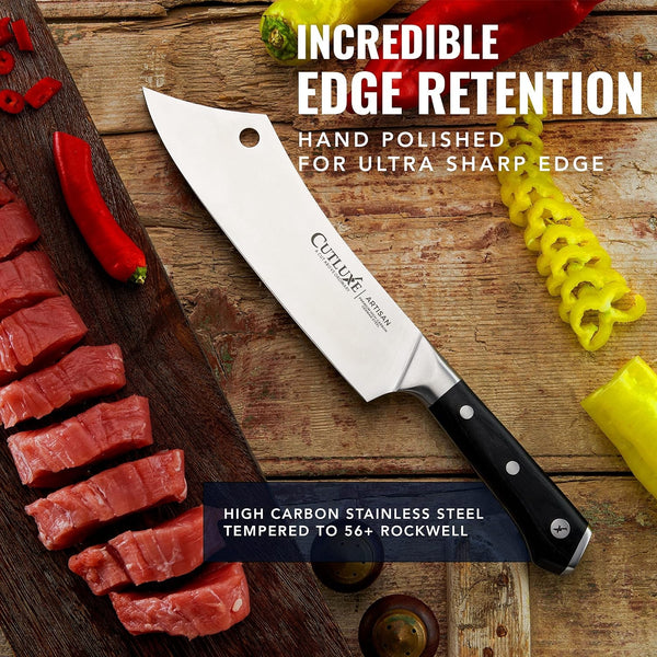 Cleaver Chef Knife, 8" Meat Cleaver Butcher Knife – German Steel5