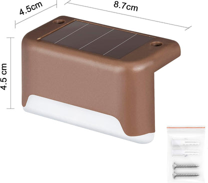 Solar Deck Lights Outdoor 16 Pack,Step Light Waterproof,Warm White3