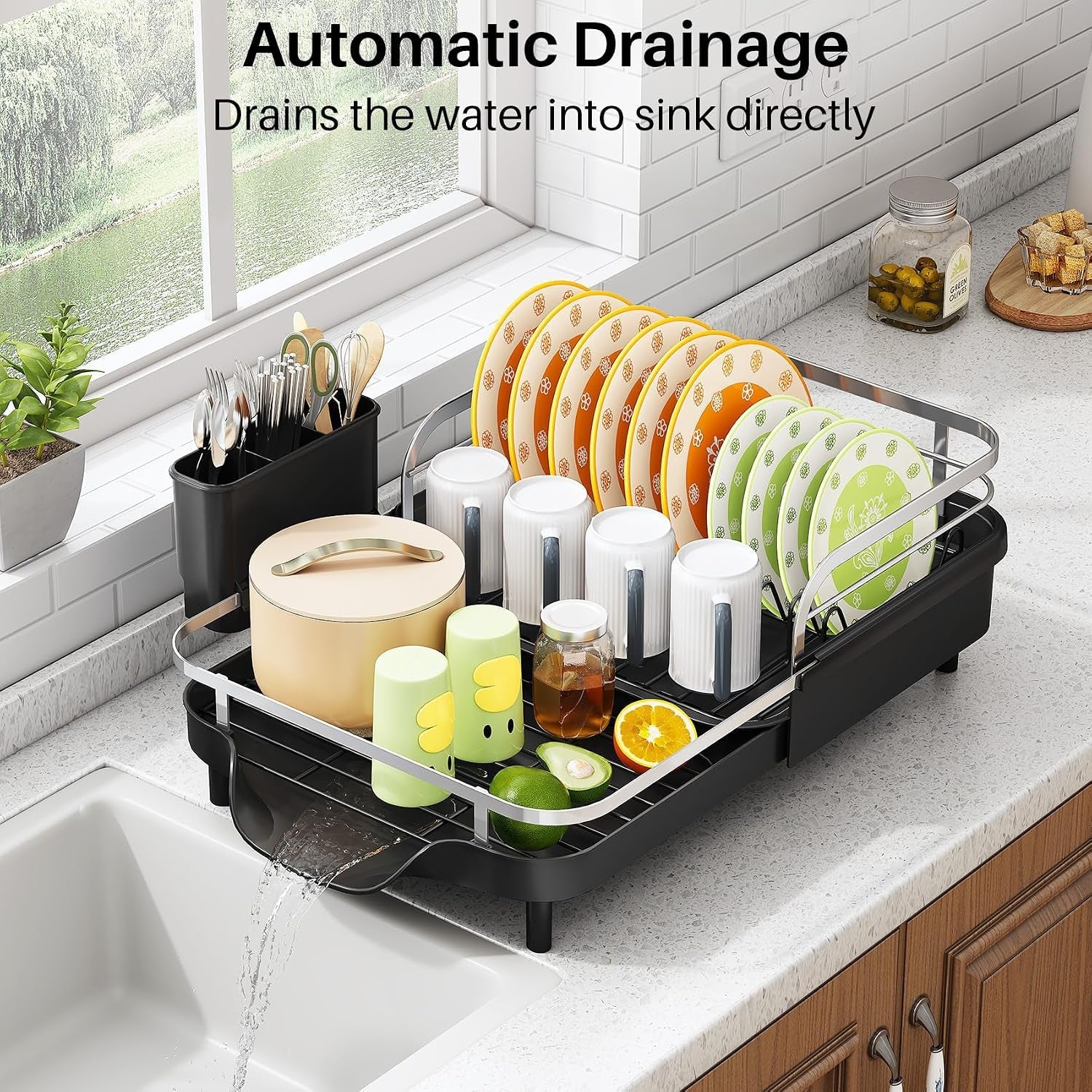 expandable-dish-drying-rack-for-small-kitchen-counter-black