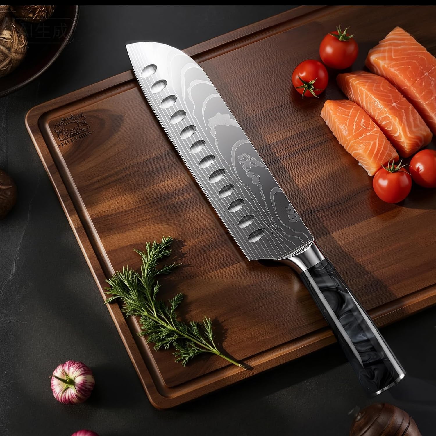 7-inch-santoku-knife-pretty-design-high-carbon-steel-resin-handle