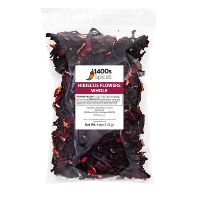 4Oz Dried Whole Hibiscus Flowers and Petals, Flor De Jamaica | Perfect for Tea and Mexican Agua Fresca, Sorrel Flower, Zobo Flower1