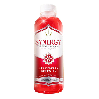 the Real Kombucha - Strawberry Serenity - 16 Fl Oz Bottle - Raw Probiotic Drink for Gut Health and Immune Support1