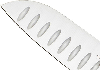 Millennia Colors 7-Inch Granton Edge Santoku Knife, Blue3
