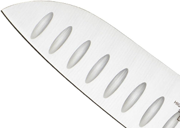 Millennia Colors 7-Inch Granton Edge Santoku Knife, Blue3