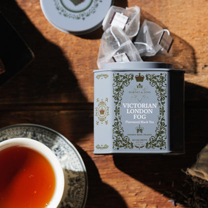 Victorian London Fog Tea, 30 Sachets in Tin | Black and Oolong Teas with Bergamot, Vanilla, Citrus and Lavender. Contains Caffeine.7