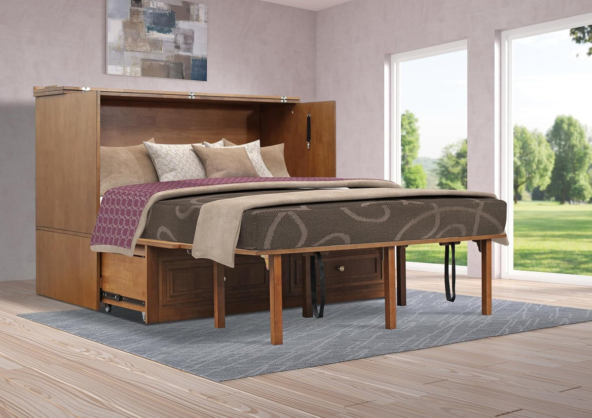 pompei-murphy-cabinet-chest-bed-with-charging-station-8-inch-queen-blonde-oak